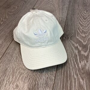 Adidas Originals Men's Relaxed Adjustable Strap Back Hat Cream One Size New H0